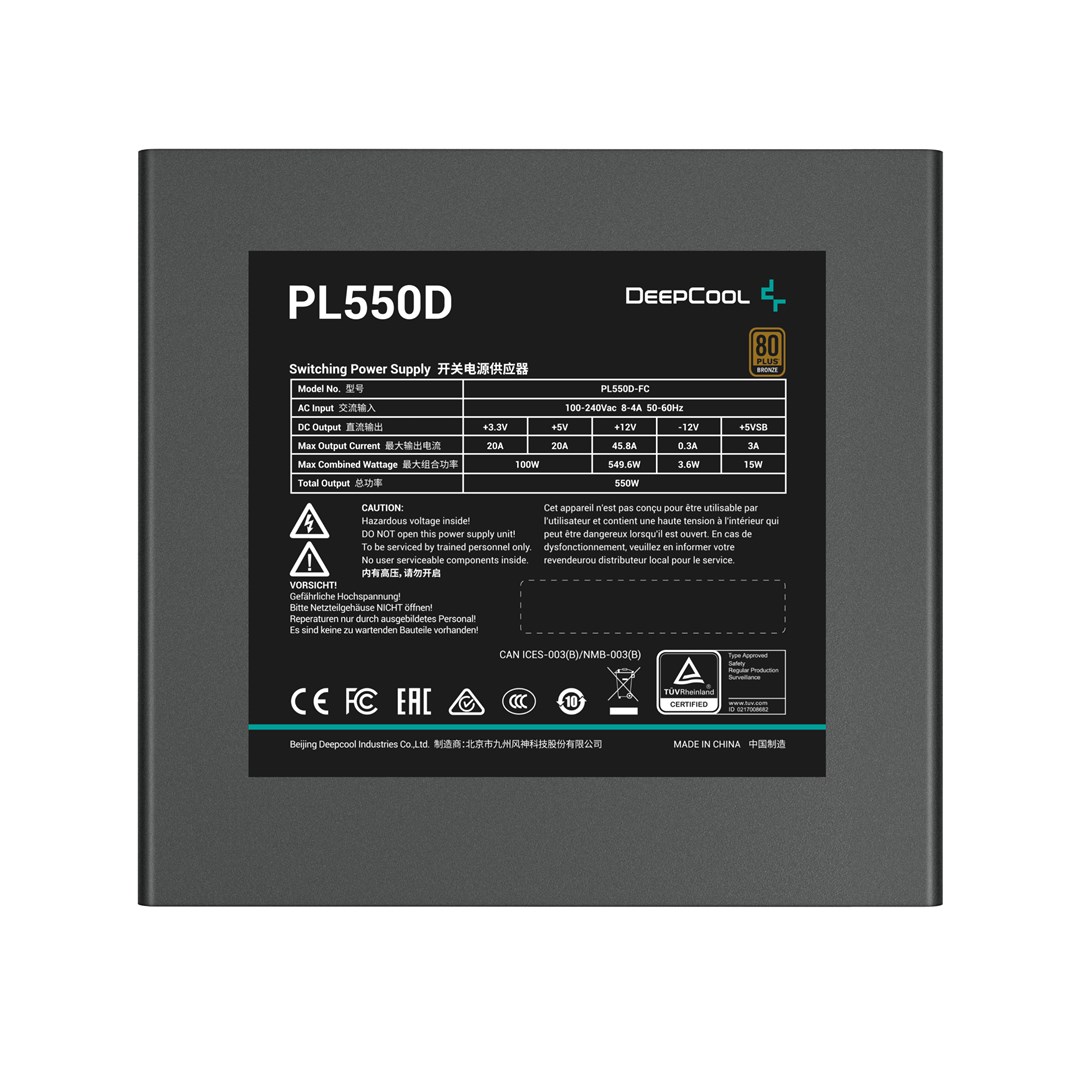 Burim energjie DeepCool PL550D, 20+4 pin ATX, 550 W