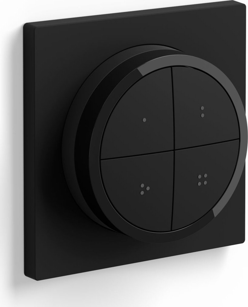 Ndërprerës i zgjuar Philips Hue Tap Dial, me telekomandë, i zi