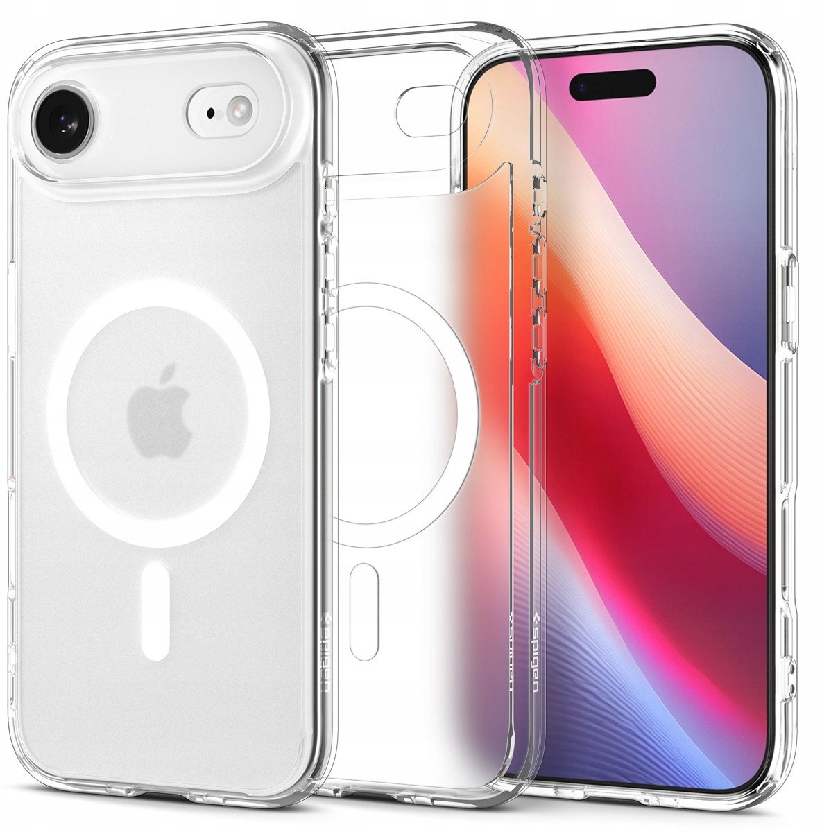 Mbulesë telefoni Spigen Ultra Hybrid MagSafe, për iPhone 17 Pro, transparente, e bardhë