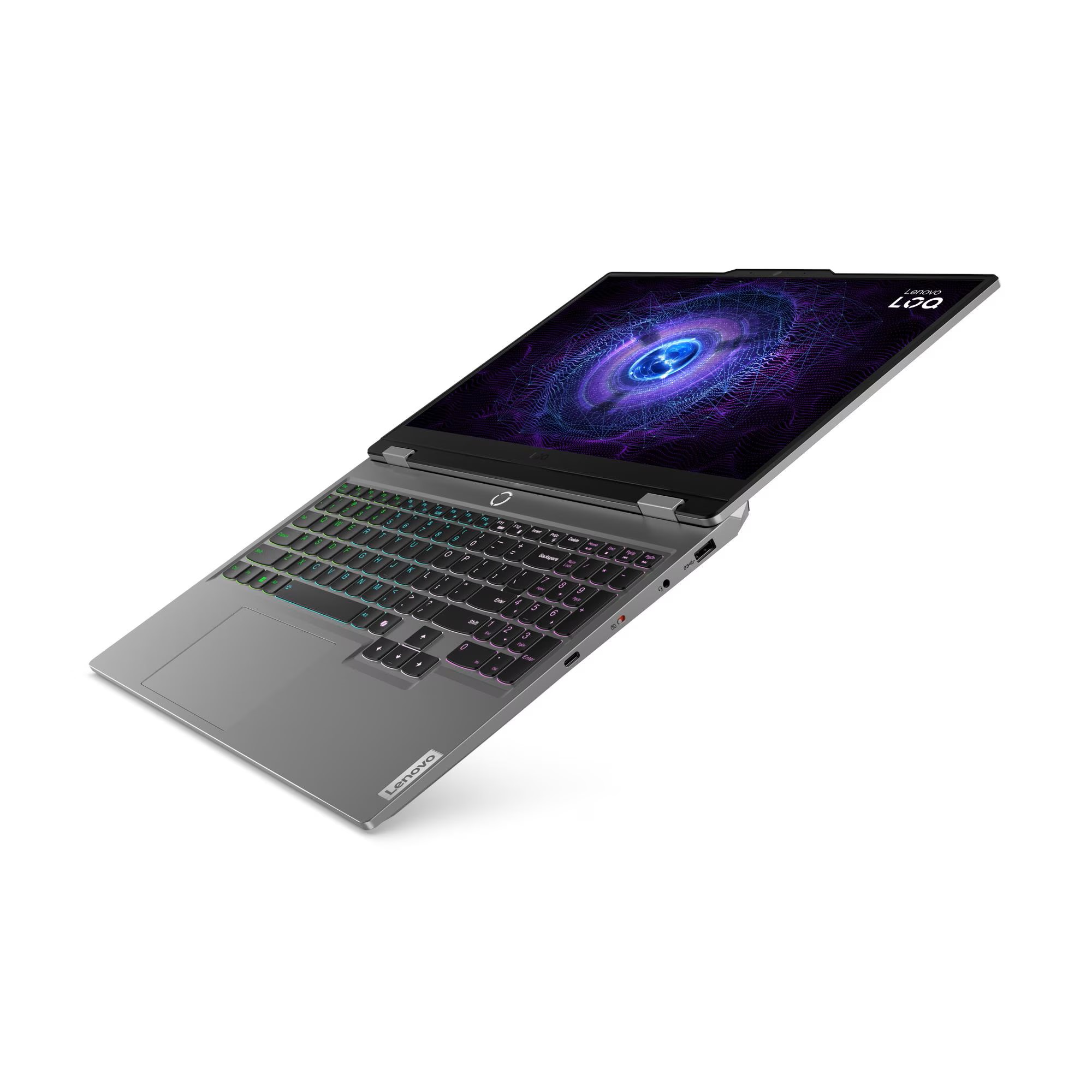 Laptop Lenovo LOQ 15IRX9, 15.6", Intel Core i7-13650HX, 16GB RAM, 512GB SSD, NVIDIA GeForce RTX 3050, i hirtë