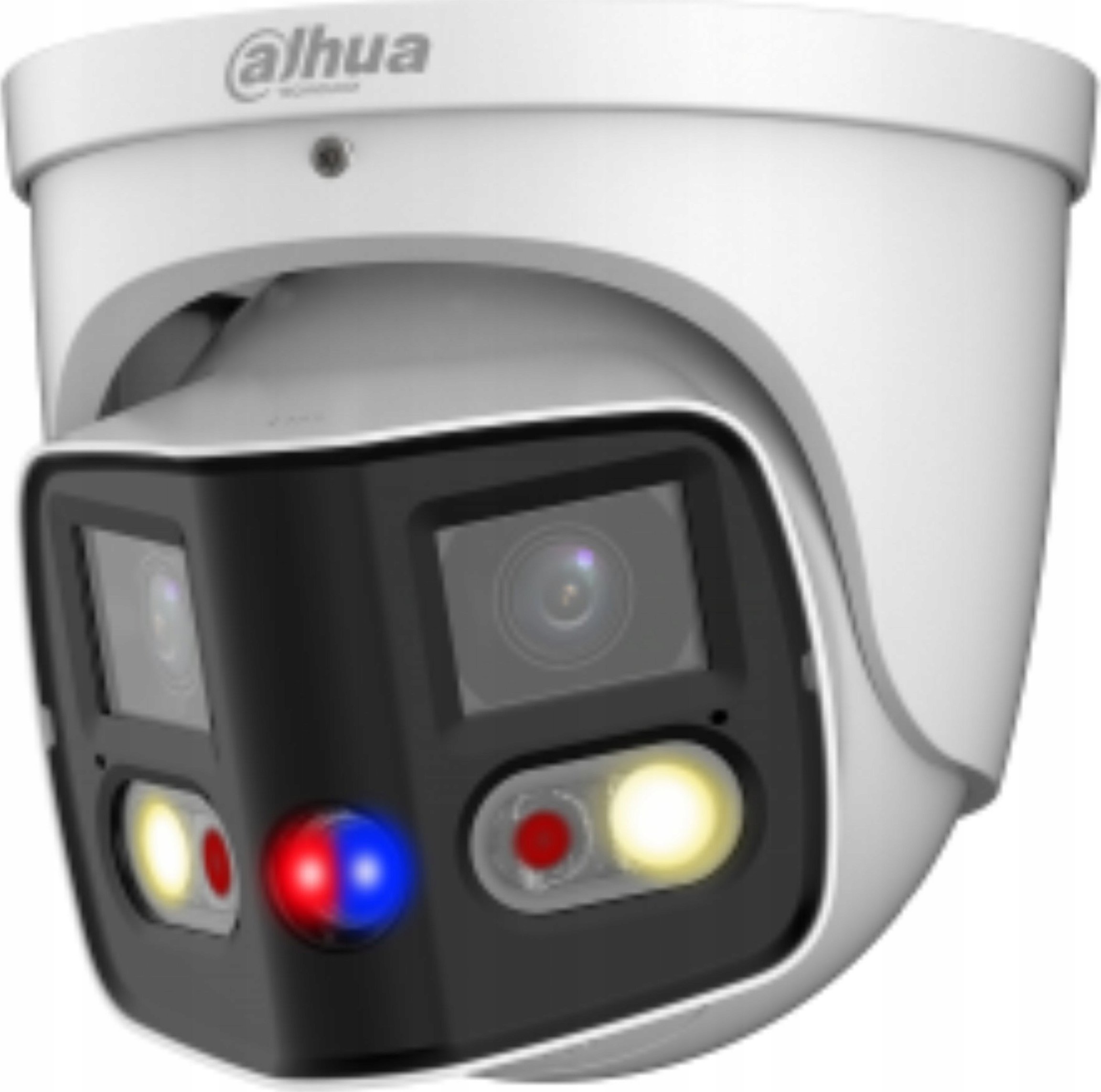 Камера за безбедност Dahua IPC-PDW3849P-A180-E2-as-PV-0280B, агол 180°, Dual Light TiOC, бела