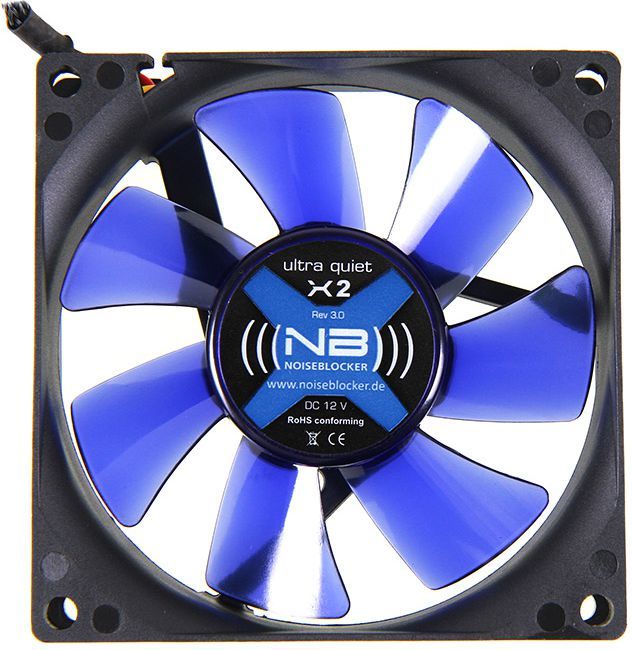 Ftohës Noiseblocker BlackSilent X2, 80 mm