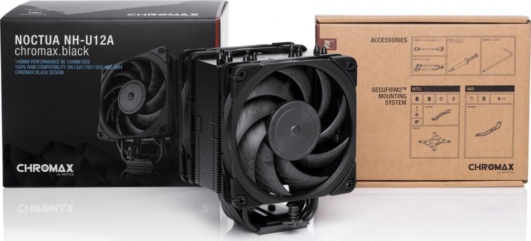 Ftohës për CPU Noctua, i zi