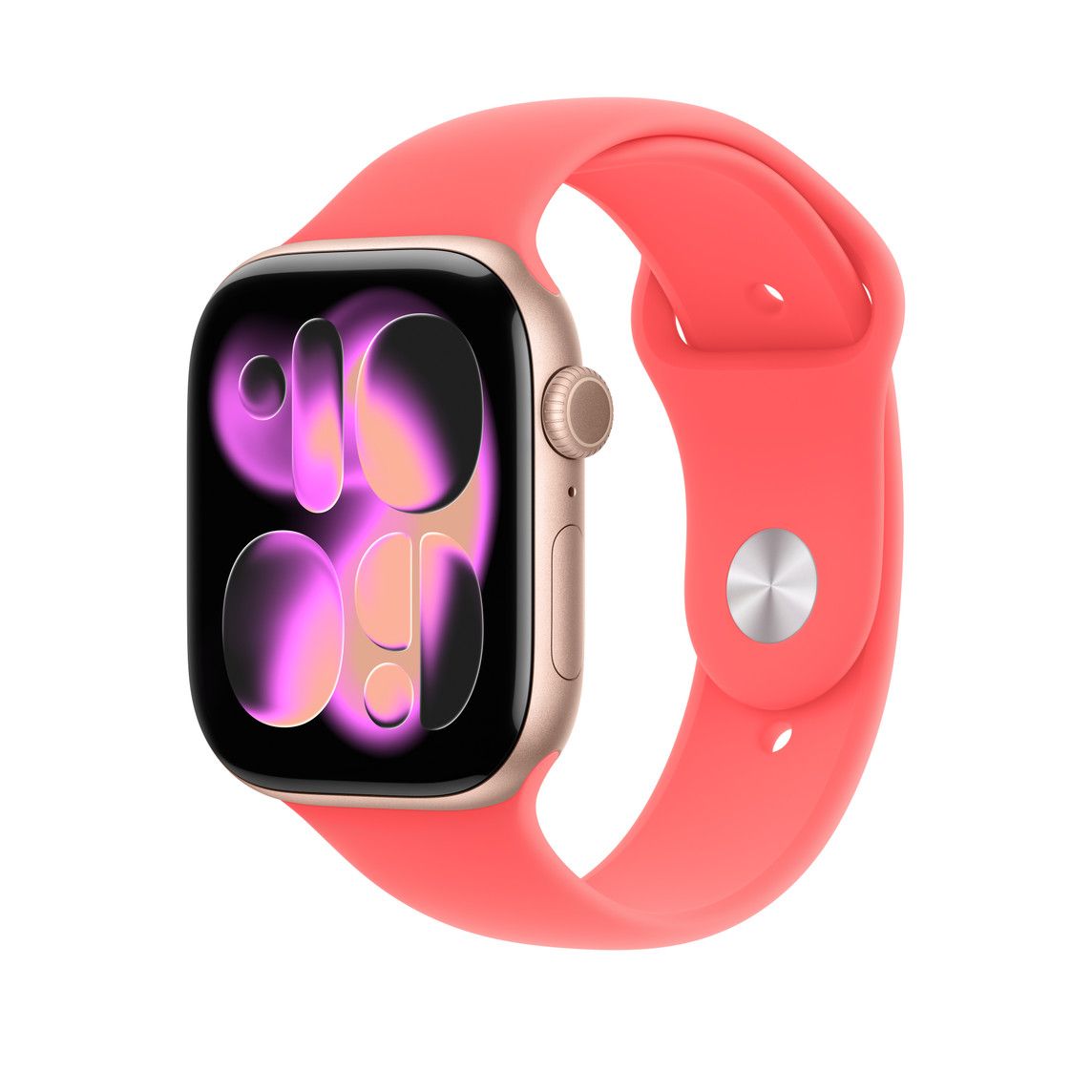 Apple Watch 46mm Sport Band, Bright Guava - M/L (SEASONAL) 2