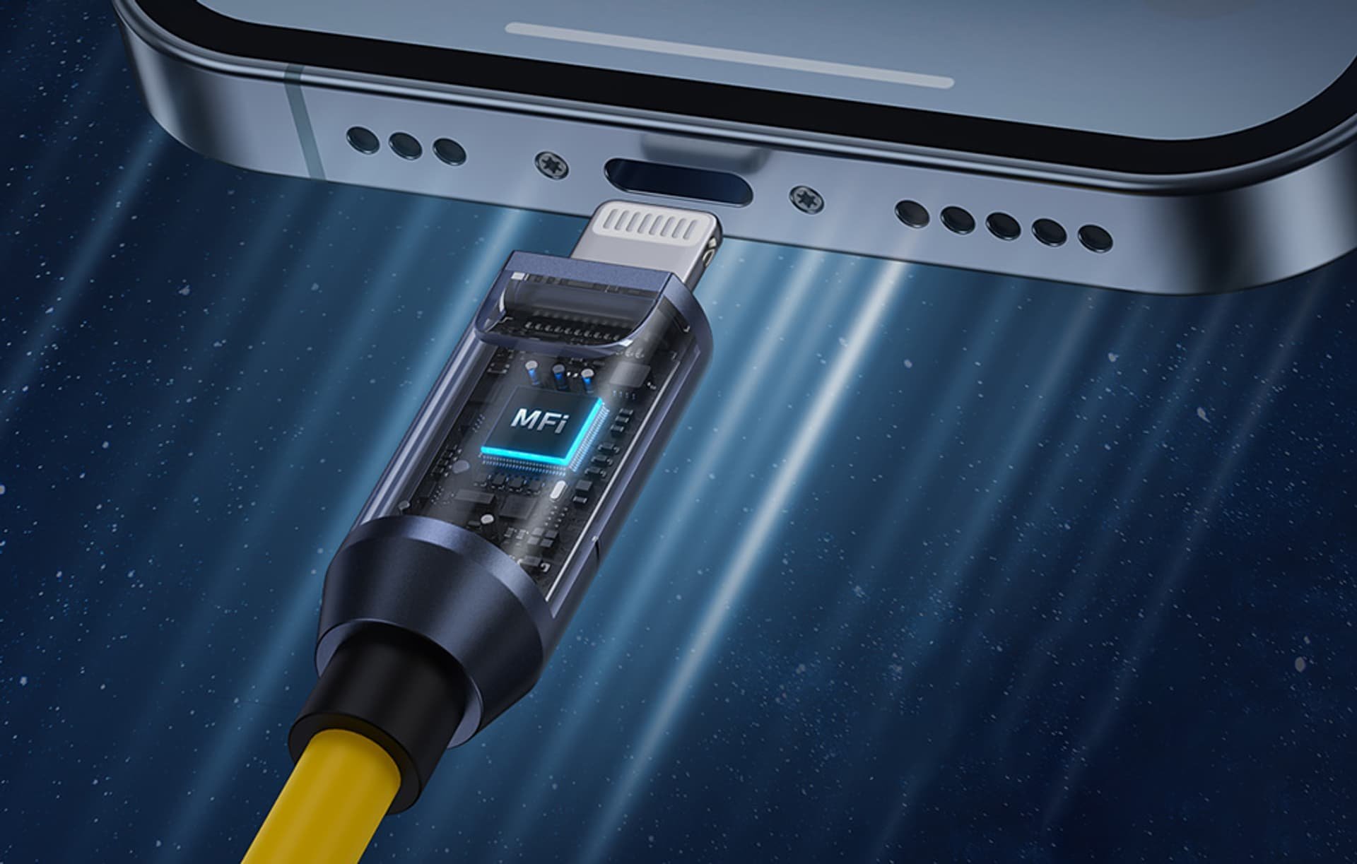 Kabllo USB Aohi 2in1, 2.60m, USB 3.1, 240W, e verdhë
