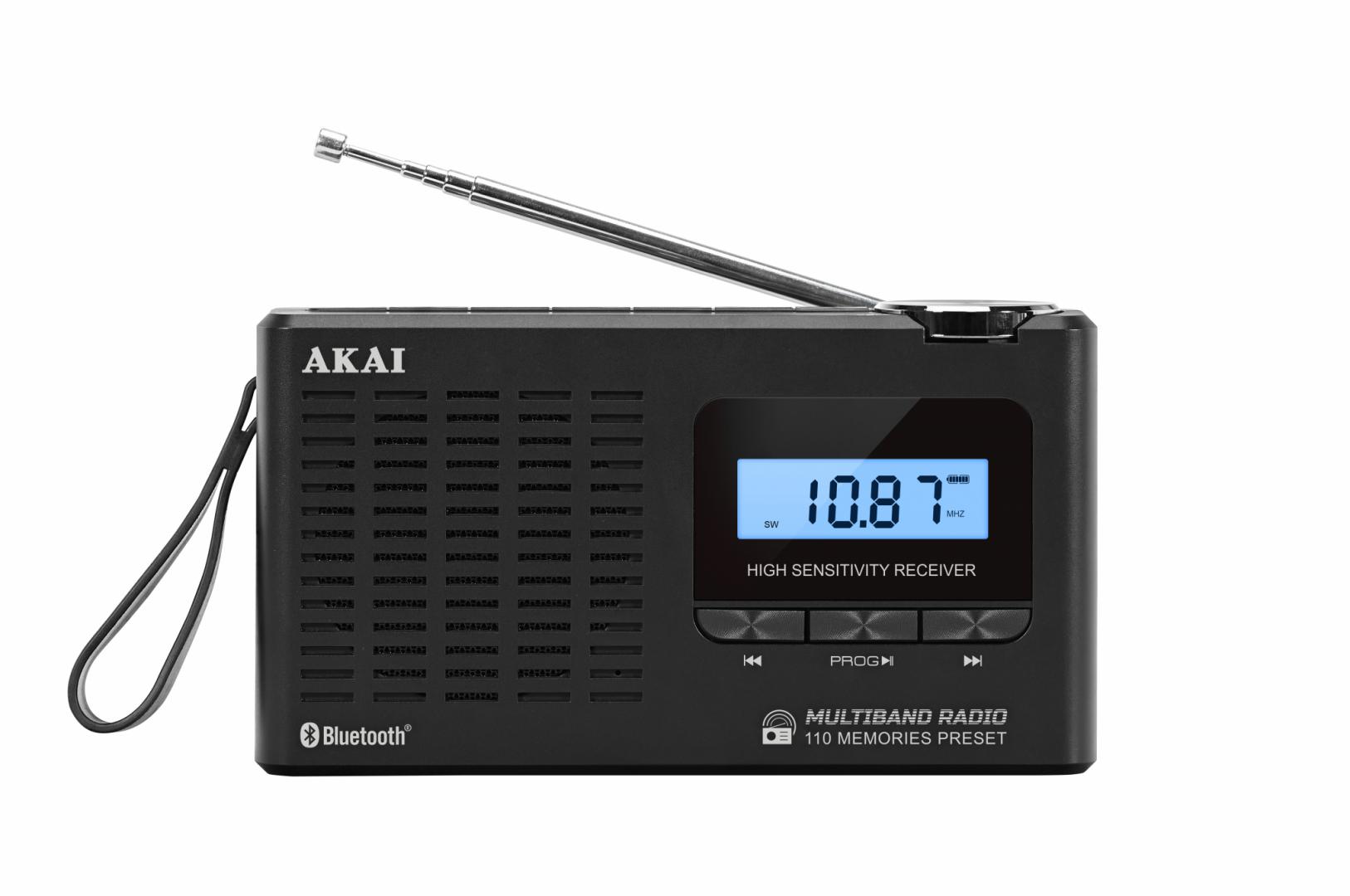 Radio portative Akai APR-600, Bluetooth, AM/FM, e zezë