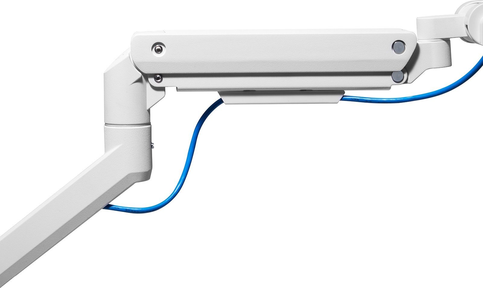 Krah monitori Silverstone SST ARM14, deri 49", gas spring, i bardhë