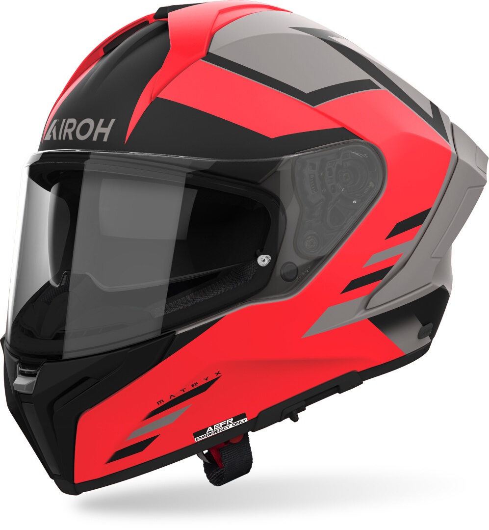 Helmetë moto Airoh Matryx Thron, për meshkuj, gri portokalli, madhësia L
