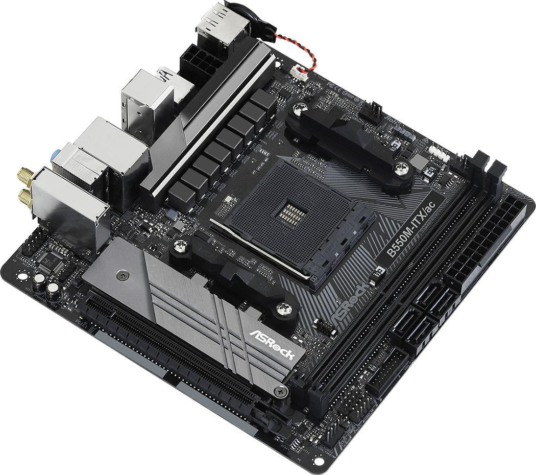Pllakë amë ASRock B550M-ITX/AC, Mini-ITX, DDR4, e zezë