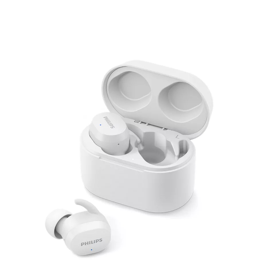 Dëgjuese Buds Philips TAT3216WT/00, wireless IPX5 Splash Mic, të bardha