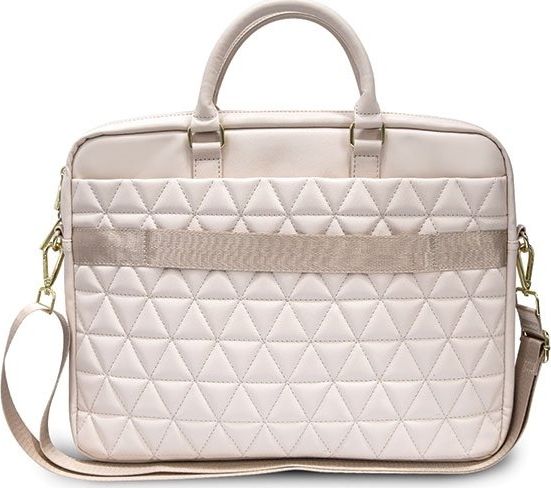 Çantë laptopi Guess Bag GUCB15QLPK, 15", lëkurë eko, rozë