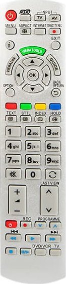 Telekomandë universale Panasonic 3946, për TV DVD dhe video, gri