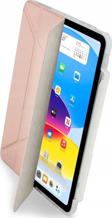 Mbulesë tablet Pipetto Origami No3 Pencil Case, për iPad 10.9" 2022, metalike rozë