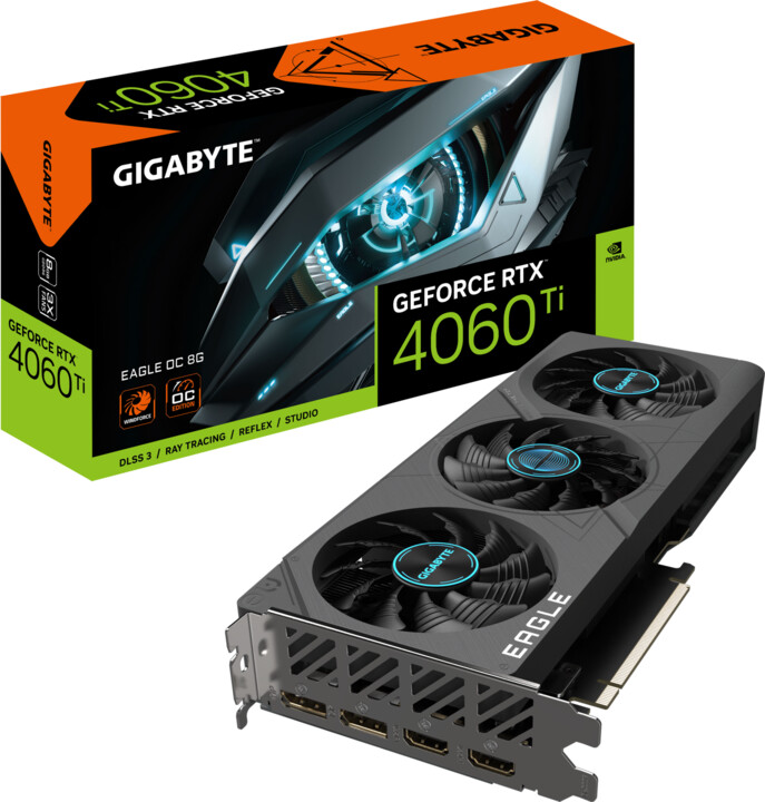 Kartelë grafike GIGABYTE GeForce RTX 4060 Ti EAGLE OC, 8GB GDDR6