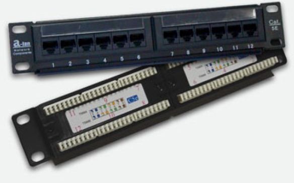 Patch panel Alantec PK014, 12 porta RJ45, Cat 5e, i zi