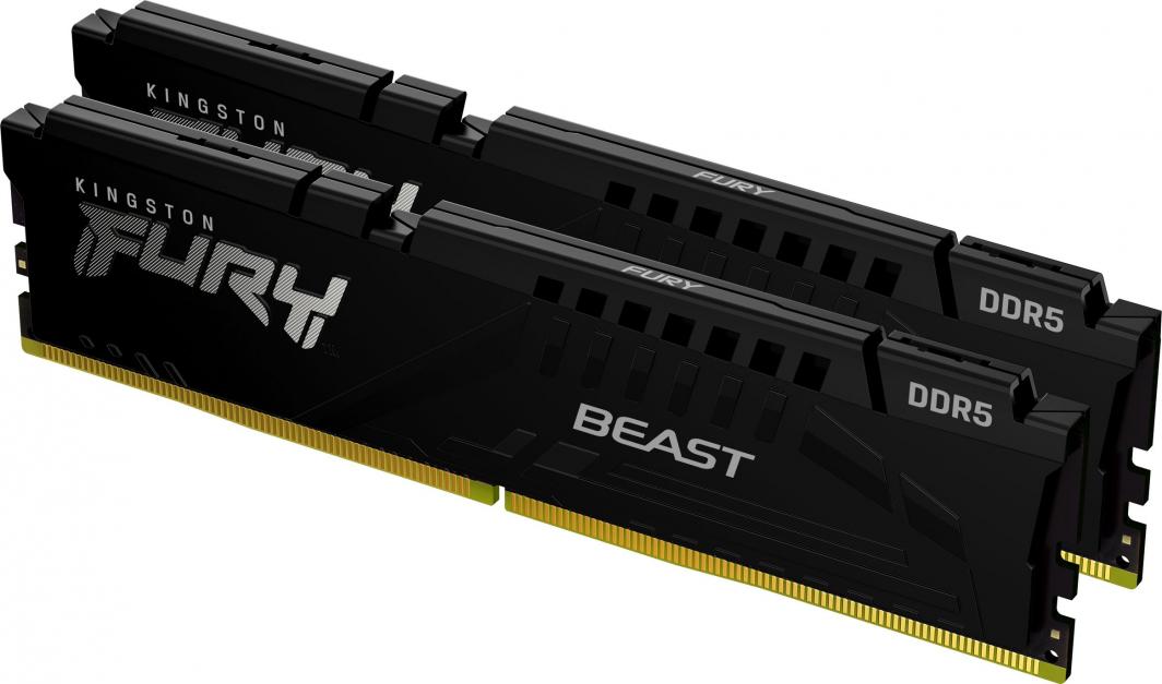 [OUTLET] Memorie Kingston Fury Beast, DDR5, 16 GB, 5200 MHz, CL40, KF556C40BBK2-16