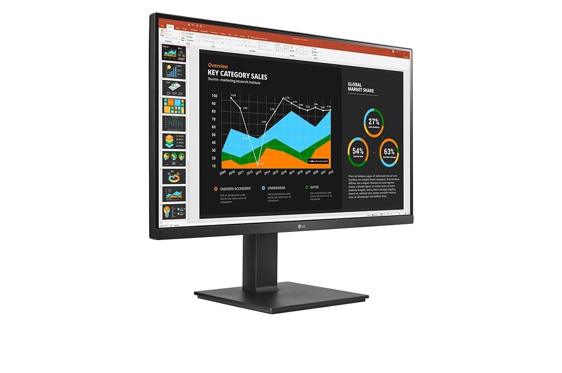Monitor LG 27BQ75QB-B, 27", QHD, e zezë