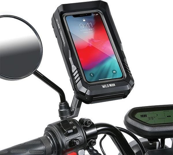 Çantë kornize biçiklete Wildman FK3, mbajtëse telefoni, e zezë