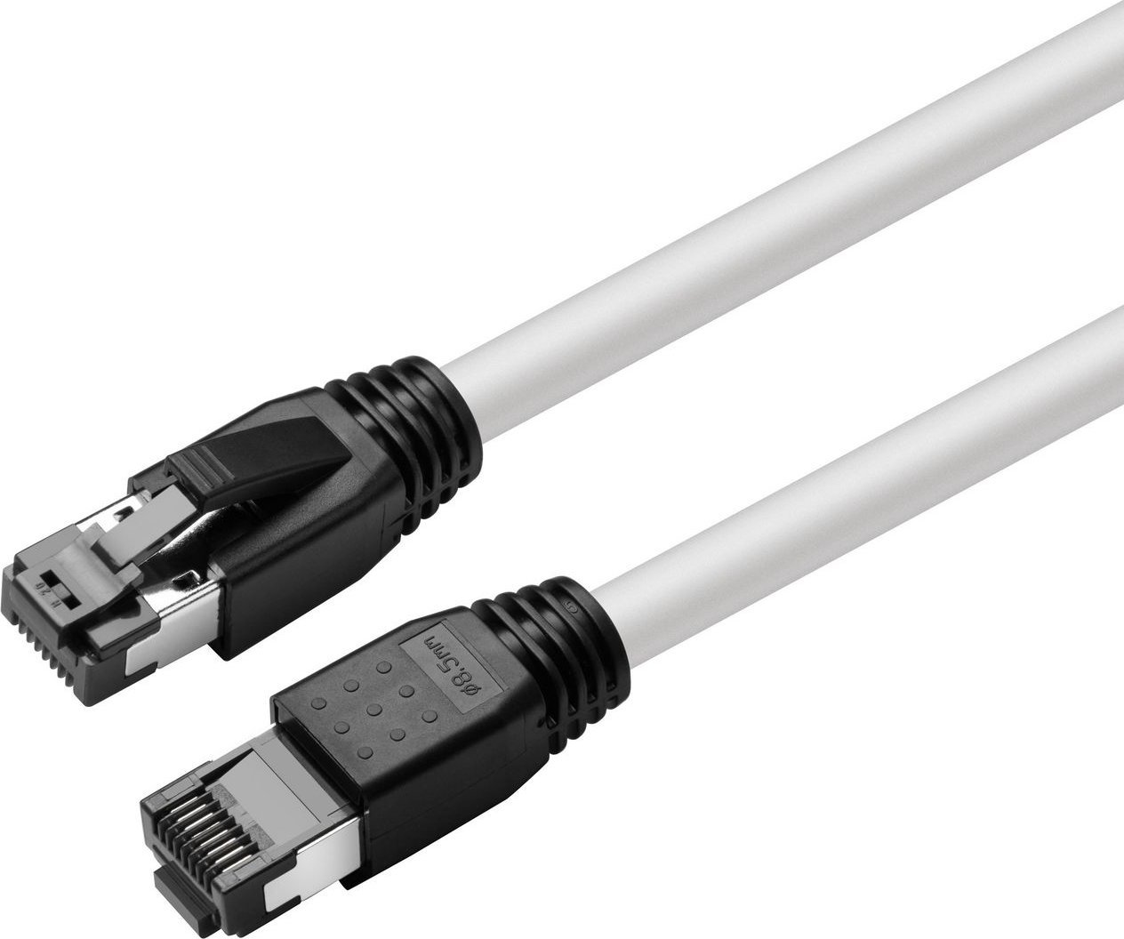 Kabllo rrjeti MicroConnect CAT8.1 S/FTP, 0.5m, 40 Gbit/s, e bardhë