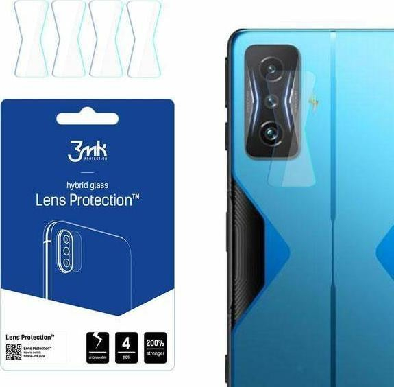 Mbrojtës kamerë 3MK Lens Protect Xiaomi Redmi K50 GE, xham hibrid, set 4 copë, transparent