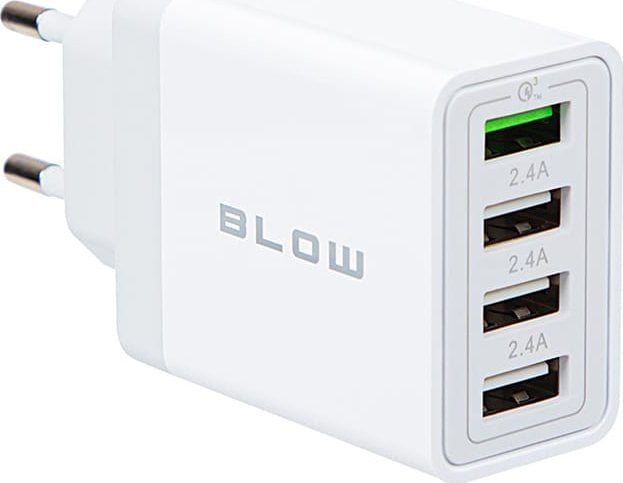 Prizë karikuesi Mains Charger 76-026, 4x USB, QC 3.0 30W, e bardhë