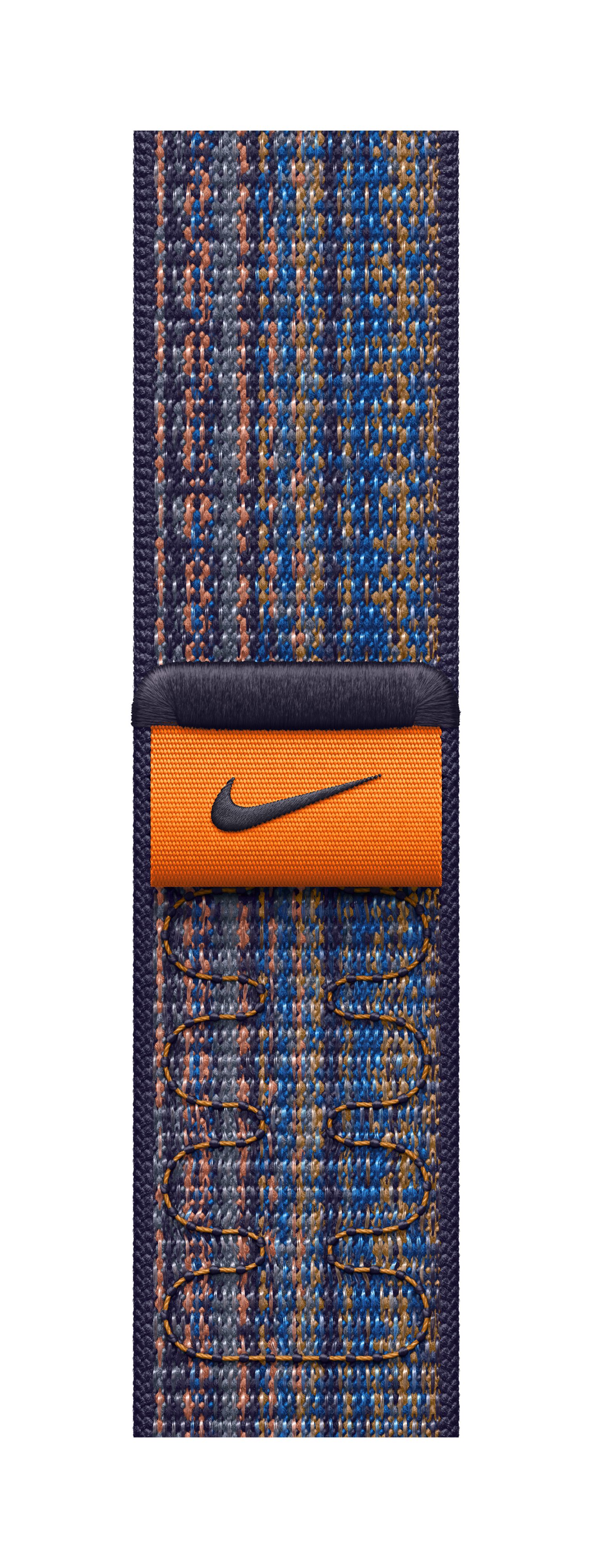 Apple Watch 41mm Nike Band, Game Royal/Orange Nike Sport Loop