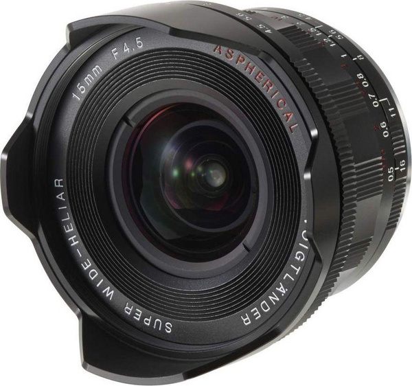 Objektiv Voigtlander Super Wide Heliar 15mm F4.5 III, Sony E Mount, kënd i gjerë, i zi
