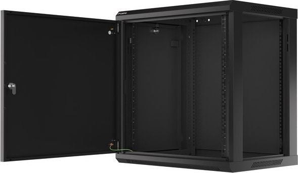 Kabinet muror rrjeti Lanberg WF01-6412-00B, 19", 12U, i zi