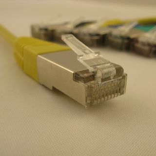 Kabllo rrjeti NetRack RJ45, molded boot, cat. 5e FTP, 10m, e verdhë