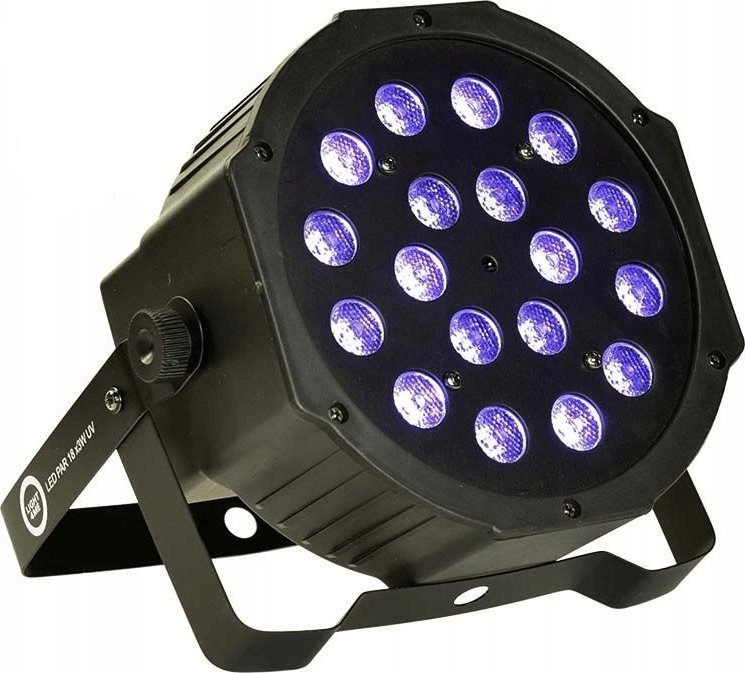 Reflektor skenik Light4Me LED Par, 18x3W UV, i zi