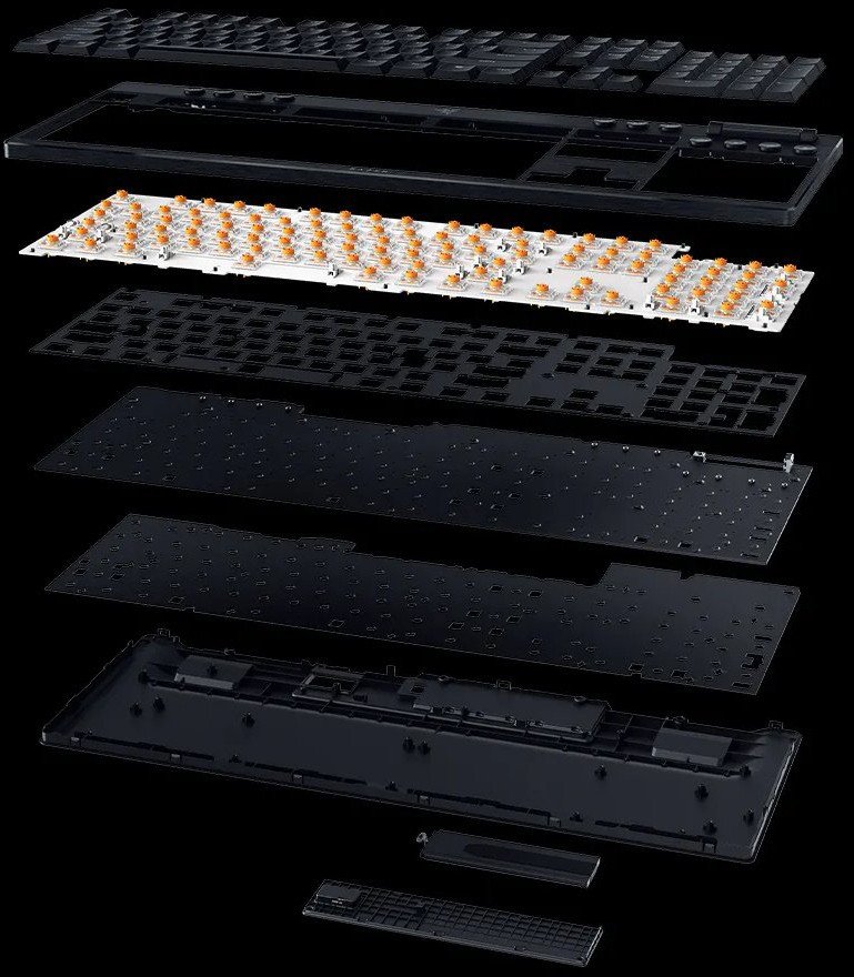 Tastierë Razer BlackWidow V4 Low Profile HyperSpeed, mekanike, wireless, e zezë