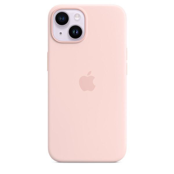 Apple iPhone 14 Silicone Case me MagSafe, Chalk Pink
