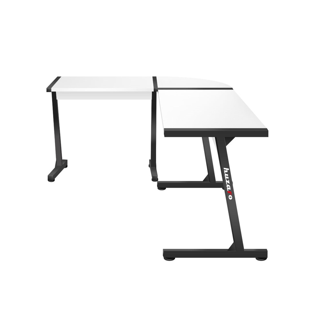 Tavolinë gaming këndore Huzaro Hero 6.0, 147x112 cm, 15mm, e bardhë
