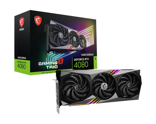 Kartelë grafike MSI GeForce RTX 4080 Gaming X Trio, 16GB GDDR6X