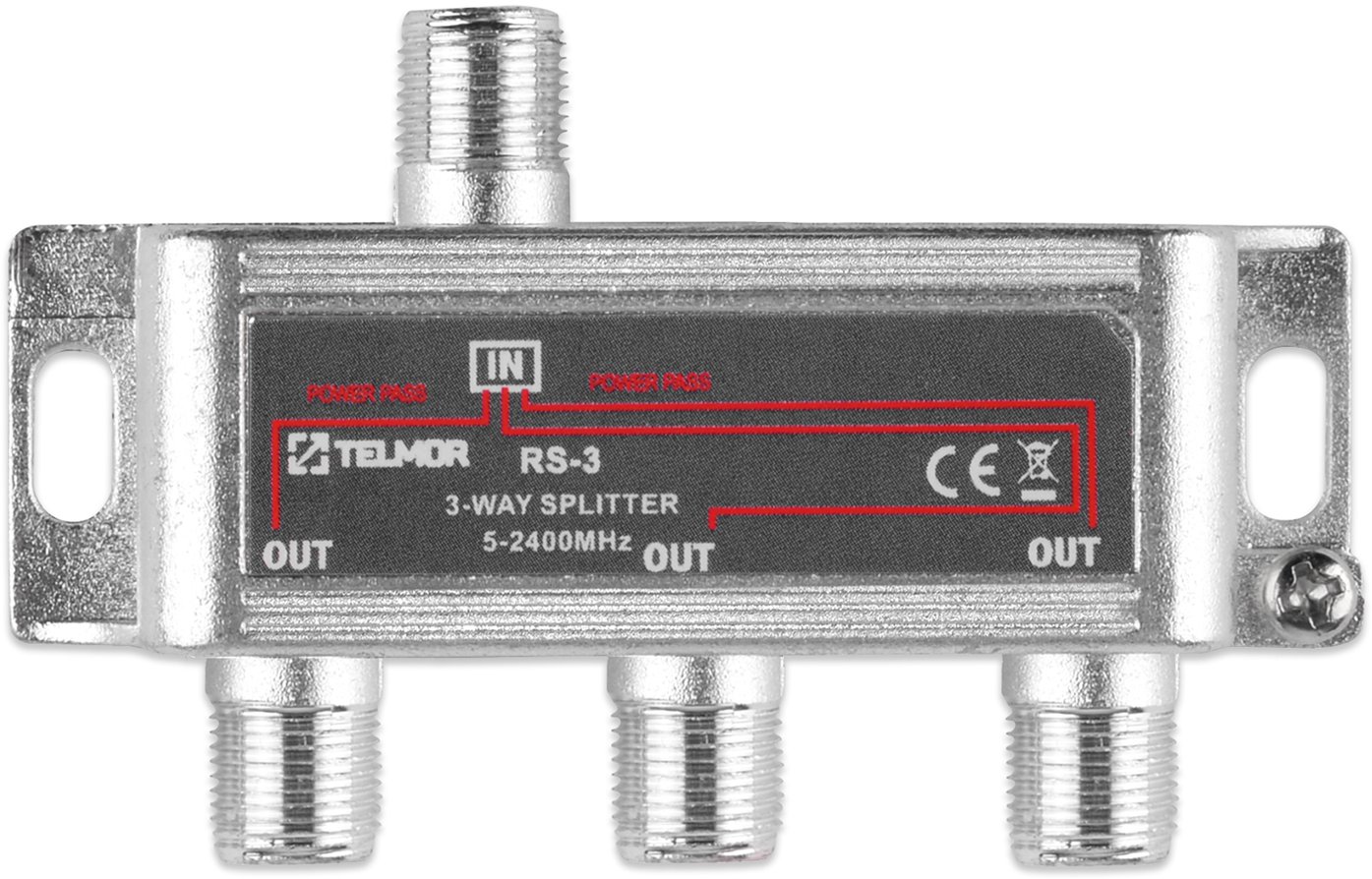 Ndarës televizori Telmor RS-3, 3 dalje, 2.4 GHz, gri metalik