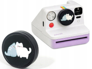 Sticker dekorativ për kapak kamere Polaroid Now Now+, 40 mm, 3M, i zi