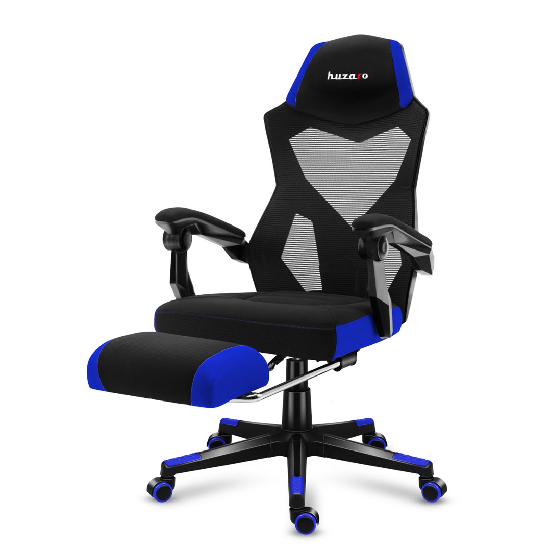 Karrige lojërash HUZARO COMBAT 3.0, 140kg, e zezë/e kaltër
