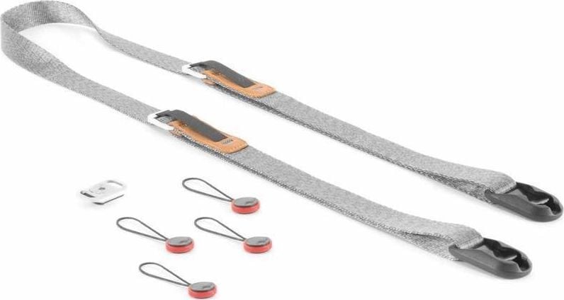 Rrip qafe për kamerë Peak Design Leash v3, i rregullueshëm 83 145 cm, gri ash