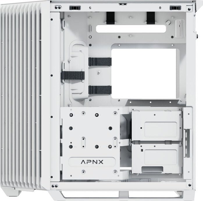 Kasë kompjuteri Apnx APCM VI01003.21, Mid Tower, panel frontal ABS, e bardhë