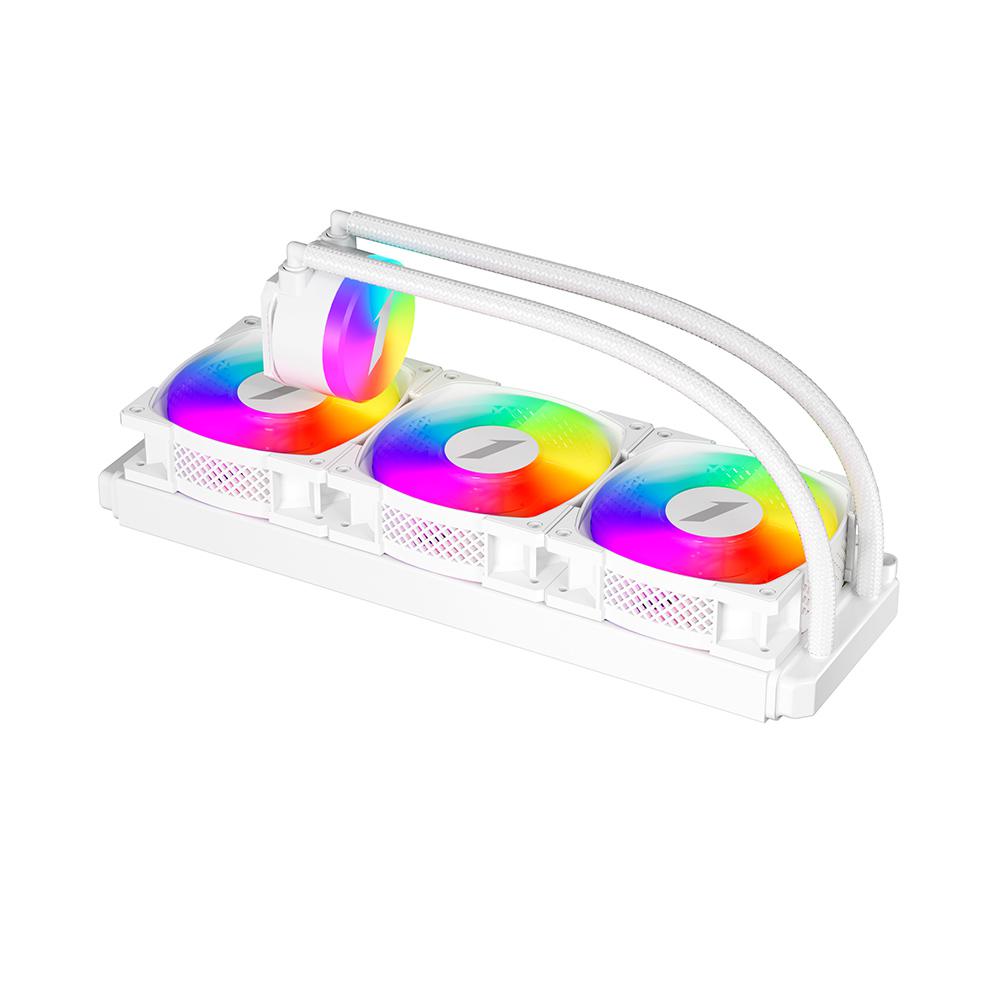 Ftohës uji për procesor 1st Player Thunderstorm TS2 360, 360mm, ARGB, i bardhë