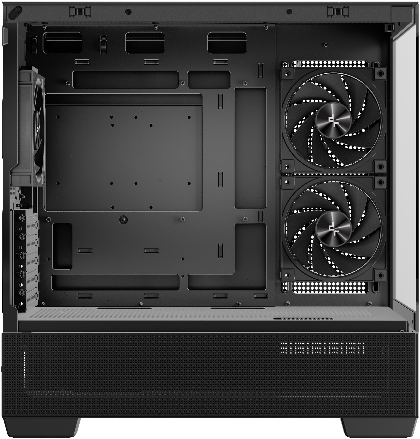 Kornizë gaming DeepCool CG380 3F, Micro ATX, 3 ventilatorë ARGB, e zezë