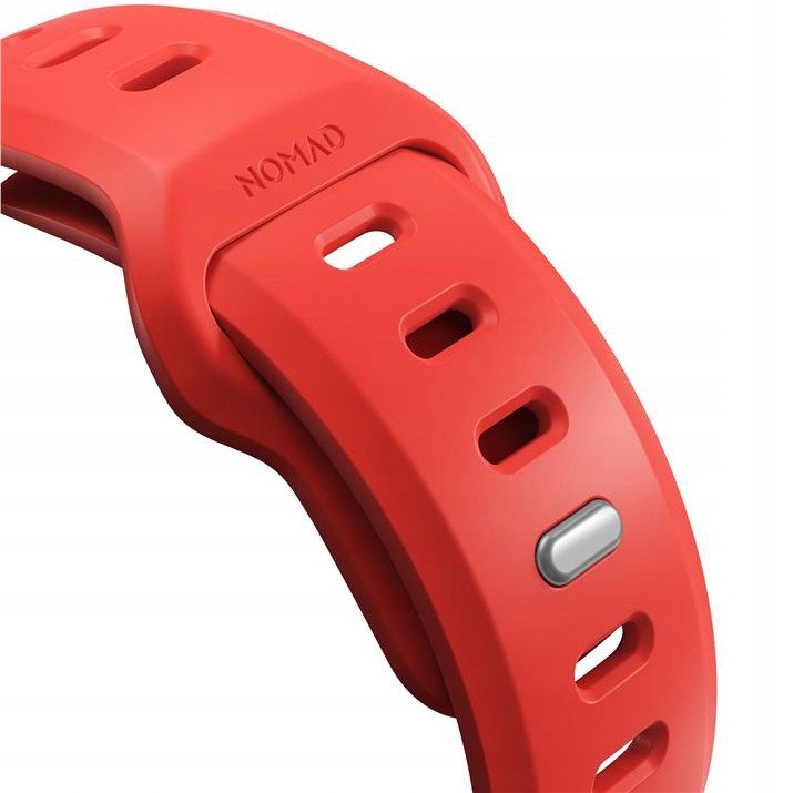 Ремче за часовник Nomad Tempo Band 49mm Coral, FKM флуороеластомер, за паметен часовник на јаболко, розова