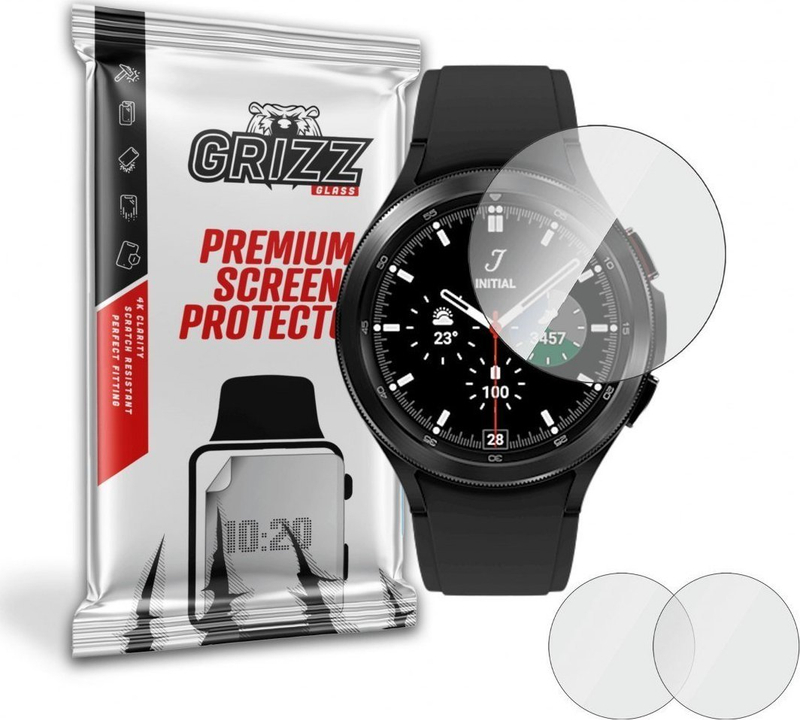 Xham mbrojtës hibrid GrizzGlass Samsung Galaxy Watch 4 Classic 42mm, 2 copë, transparent
