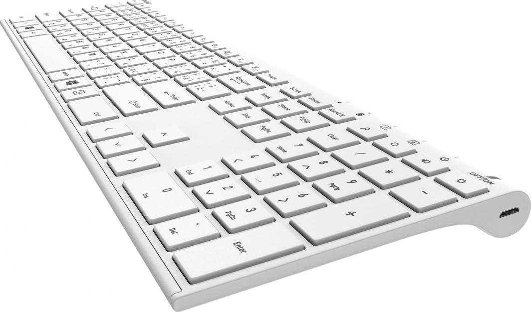 Tastierë Yenkee YKB, wireless, CZ + SK, e bardhë