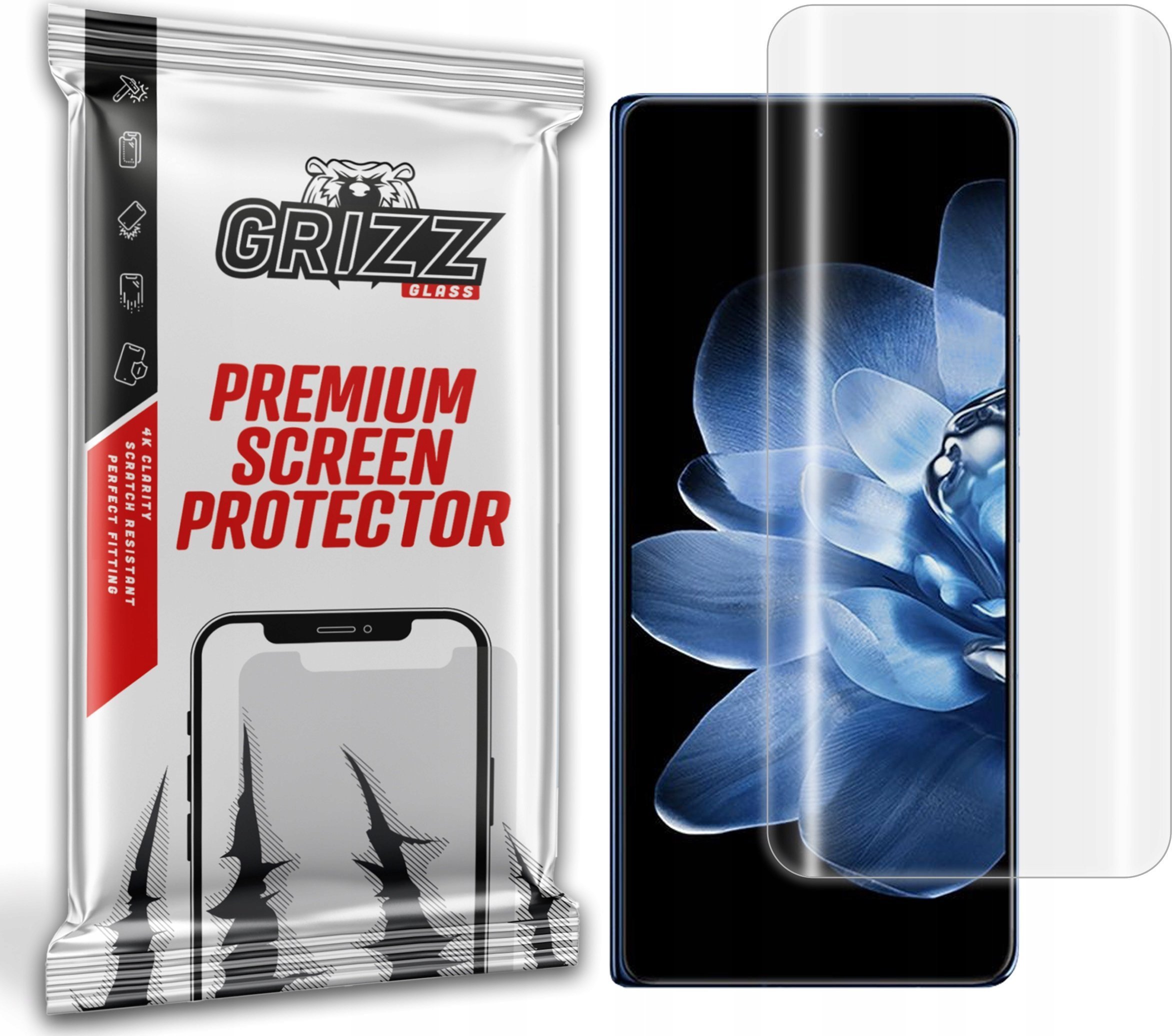 Mbrojtës ekrani hidrogel Grizz për Xiaomi Mix Fold 4, fleksibël, transparencë e lartë