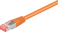 Kabllo rrjeti Goobay CAT 6 Patch S FTP, RJ45, 10m, portokalli