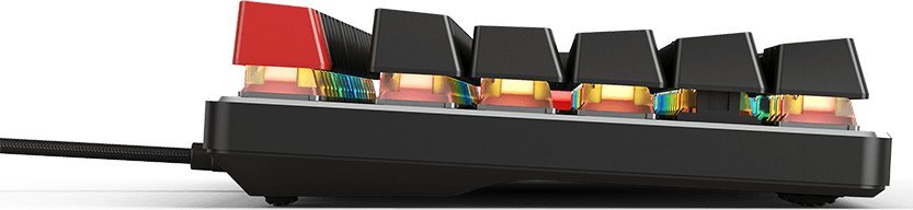 Tastierë gaming Glorious GMMK, mekanike, RGB, butona Brown, e zezë
