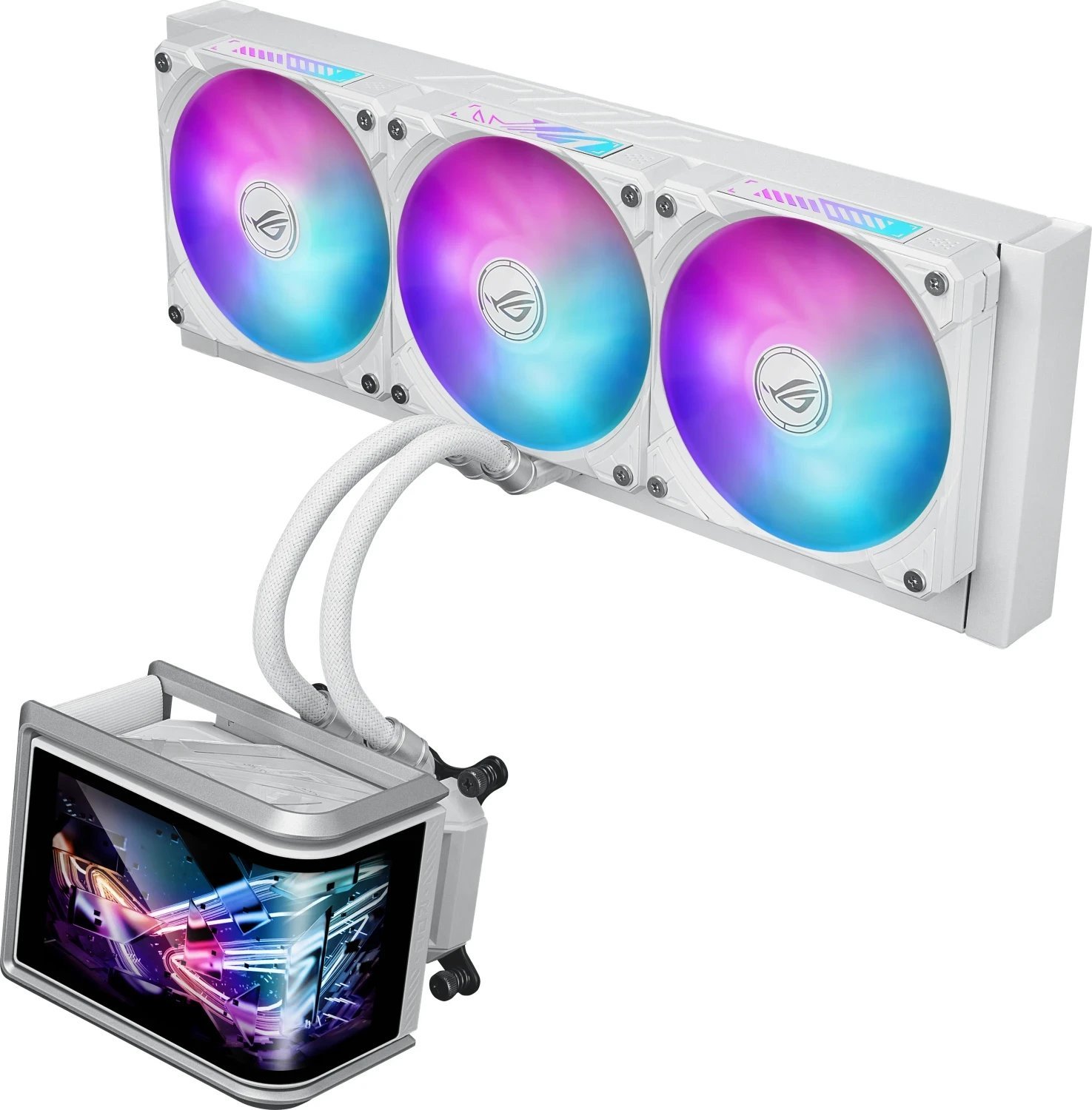 Ftohës uji CPU ASUS ROG Ryuo IV 360 ARGB, AIO, i bardhë