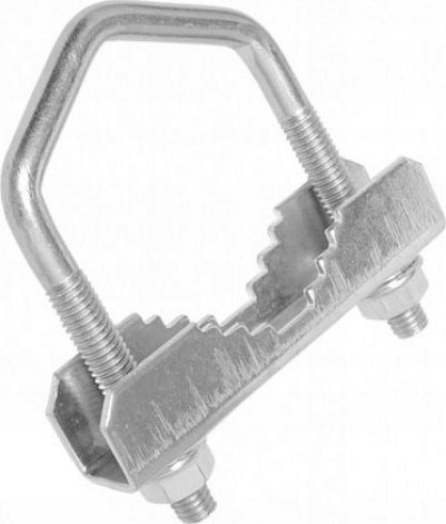 Kapëse U-bolt për shtyllë antene, lidhje mast në mast, deri 35mm, metalike