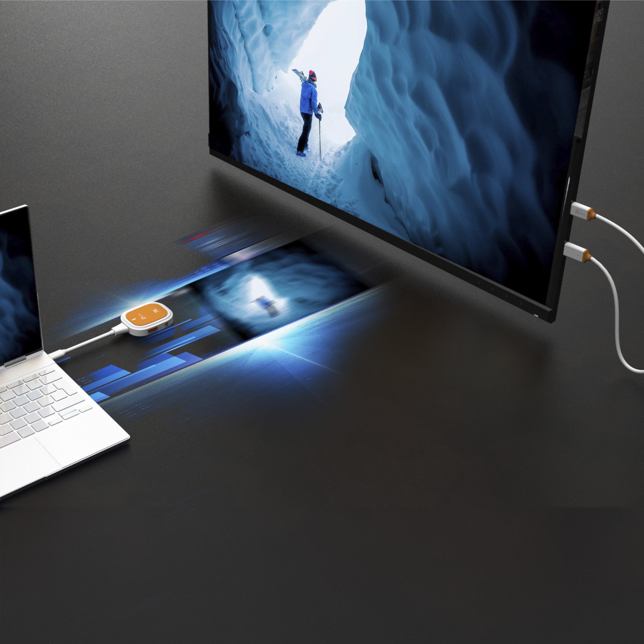 Zgjatës ekrani pa tela J5create ScreenCast FHD, USB C, HDMI